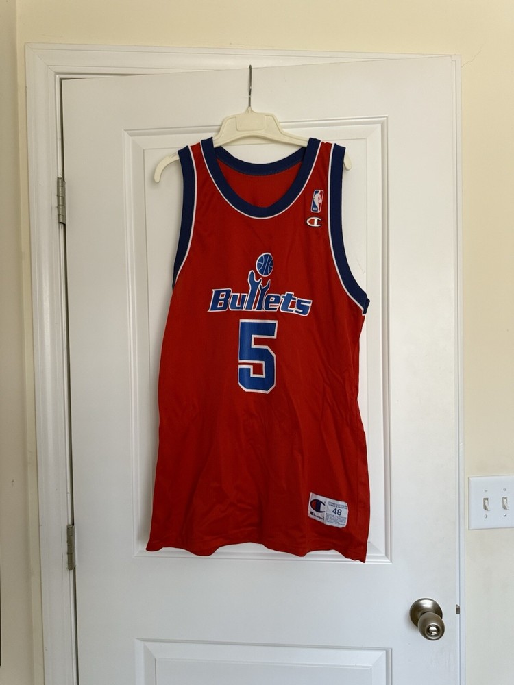 Washington Bullets Juwan Howard #5 Vintage Jersey Size 48 (L)
