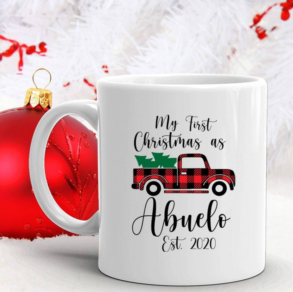 My First Christmas As Abuela Abuelo Mug New Abuela Gift New Abuelo Mug Grandma