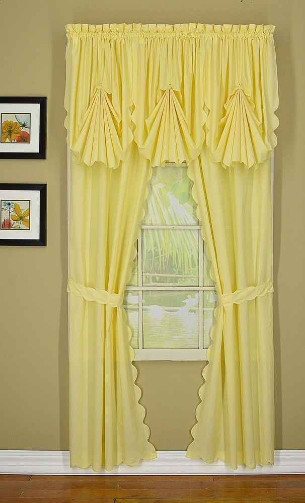 , Orleans Scallop Curtain, Buttercup 72