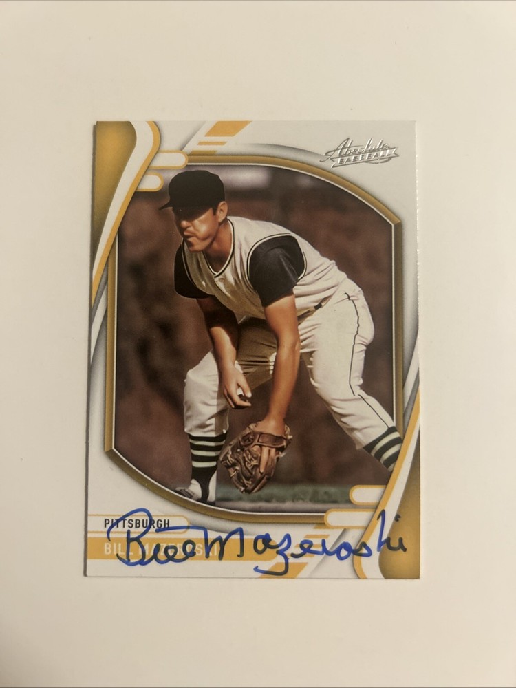 AUTO 2022 Absolute Bill Mazeroski Pittsburgh Pirates Silver Detail #5