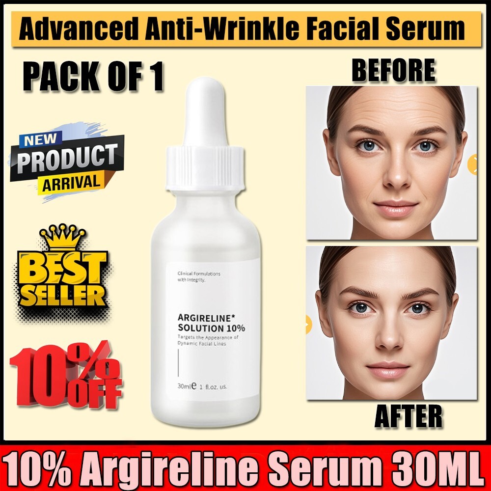 10% Argireline Anti-Aging Serum for all skin types Peptide + Collagen 30ml
