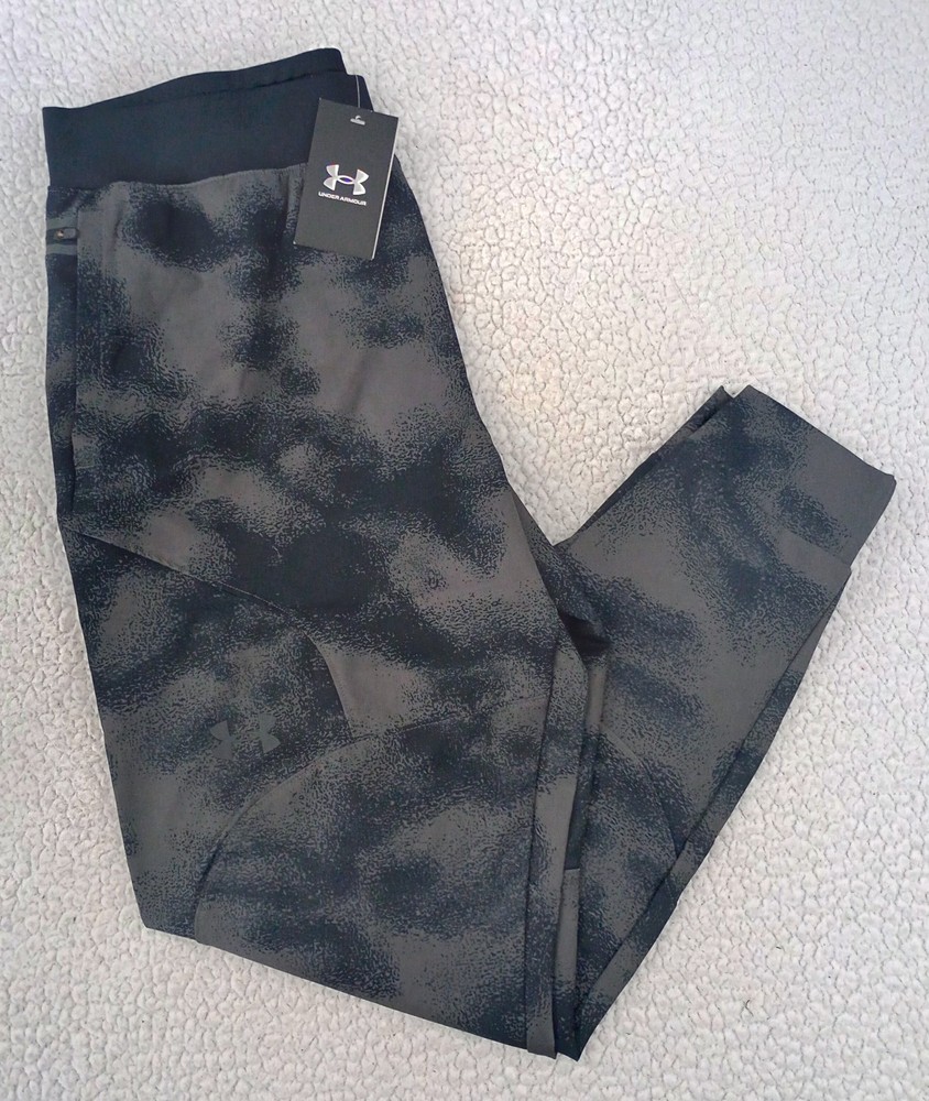 Under Armour Men's Unstoppable Athletic Joggers Gray Black Size Large MSRP $100