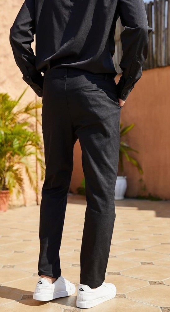 Men’s Pants Slim Fit Dress Pants Skinny Stretch Linen Like 2XL Worn Once