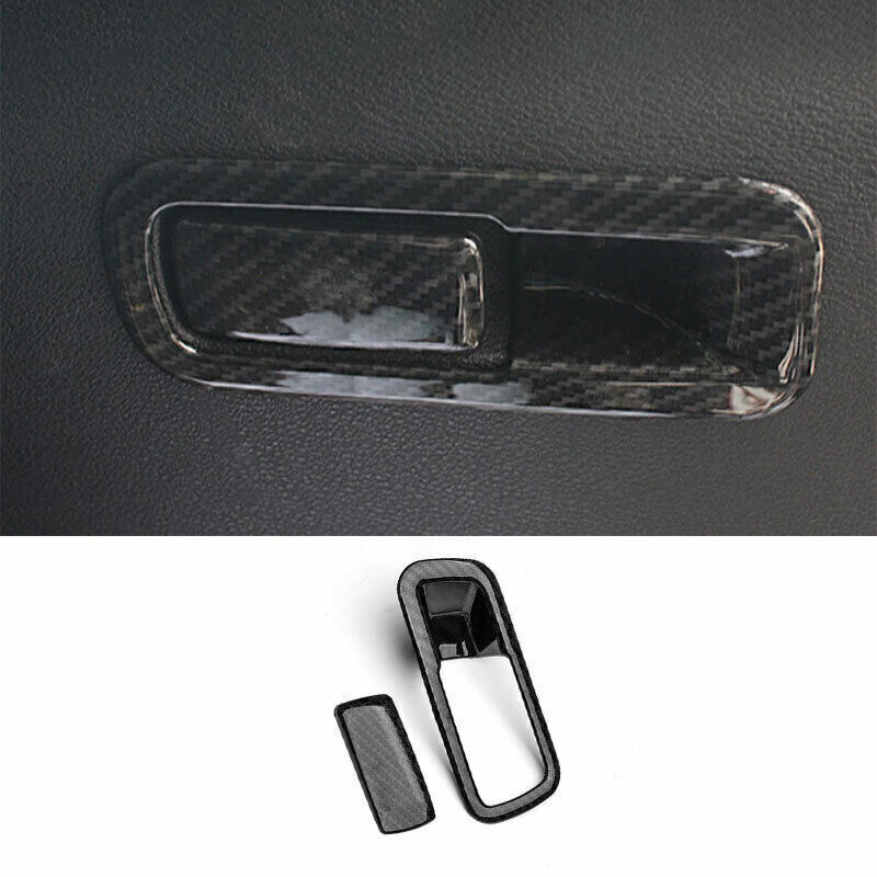 For BMW X1 X2 F48 2016-2022 Carbon Fiber Co-Pilot Storage Box Handle Cover Trim