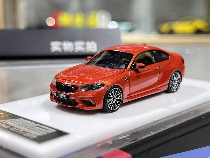 BZMW 1:64 Orange M2 Competition Coupe Sports Model Diecast Resin Car