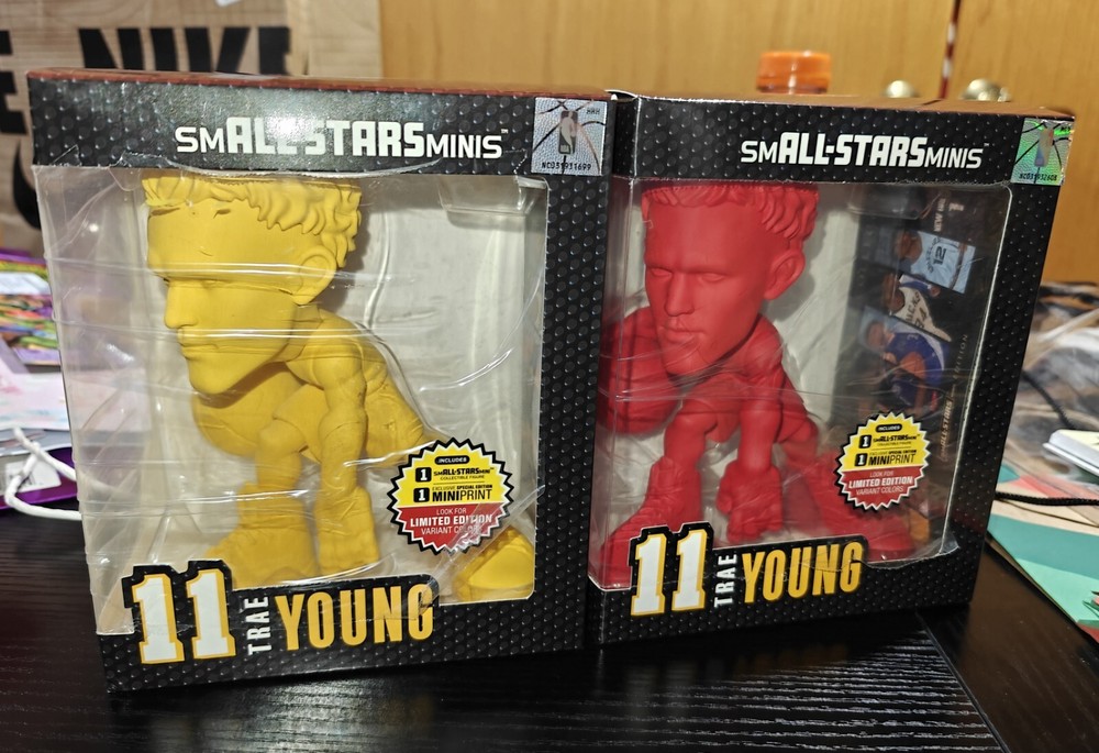 NBA Atlanta Hawks SmALL-STARS Minis TRAE YOUNG  Red/Yellow - Figure 6”