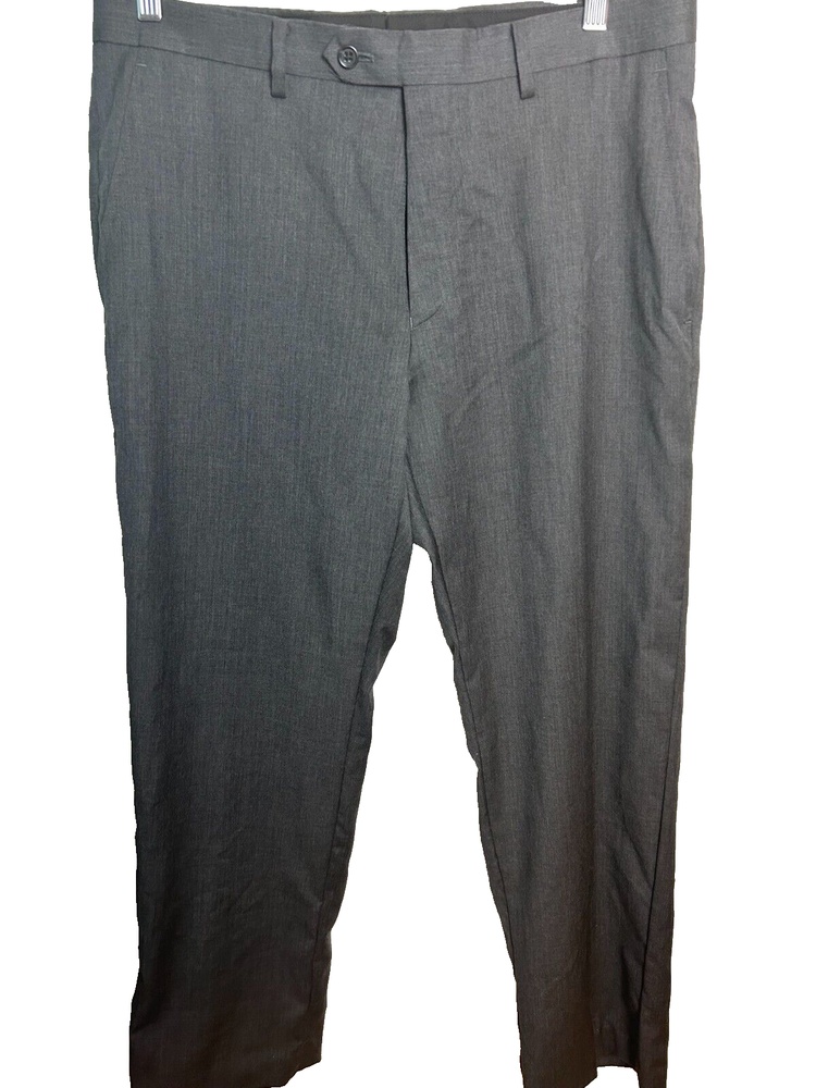 Alfani Flat Front Wool Dress Pants Trousers Men's 34W x 30L Work Career