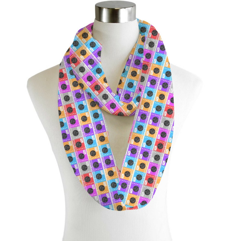 Tamla Motown Infinity Chiffon Scarf 70s Music Inspired Fashion
