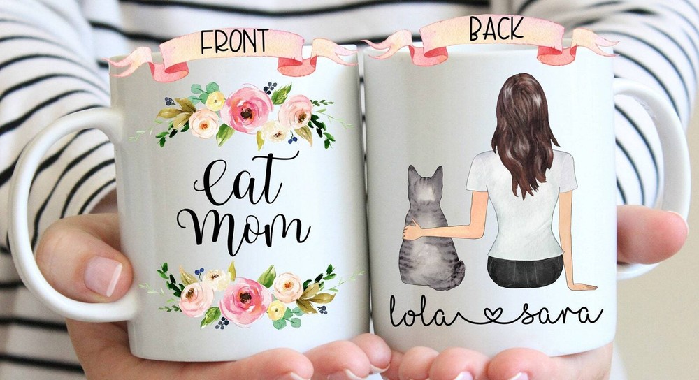 Personalized Cat Mug Custom Cat Mom Mug Cat Gifts For Cat Lovers Gift For Cat
