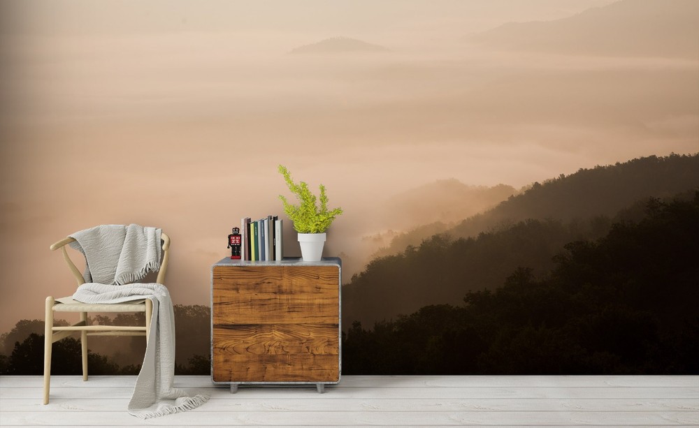 3D Mountain Forest Landscape Wall Murals Wallpaper Murals Wall Sticker