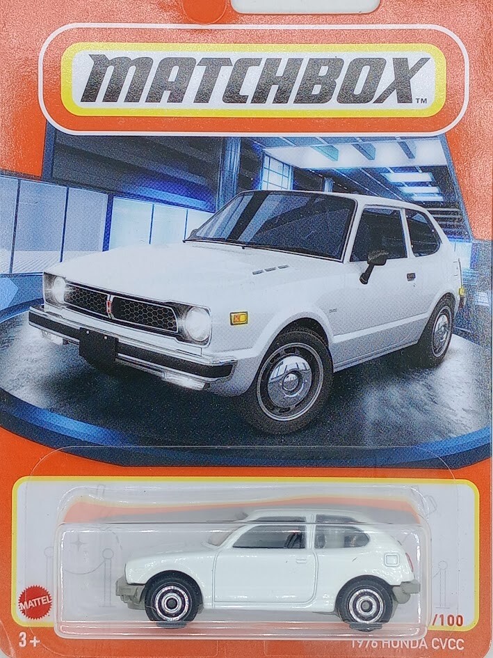 1976 Honda CVCC #49 White 2021 Matchbox Case U ZB11 Limited Edition Collectible Car