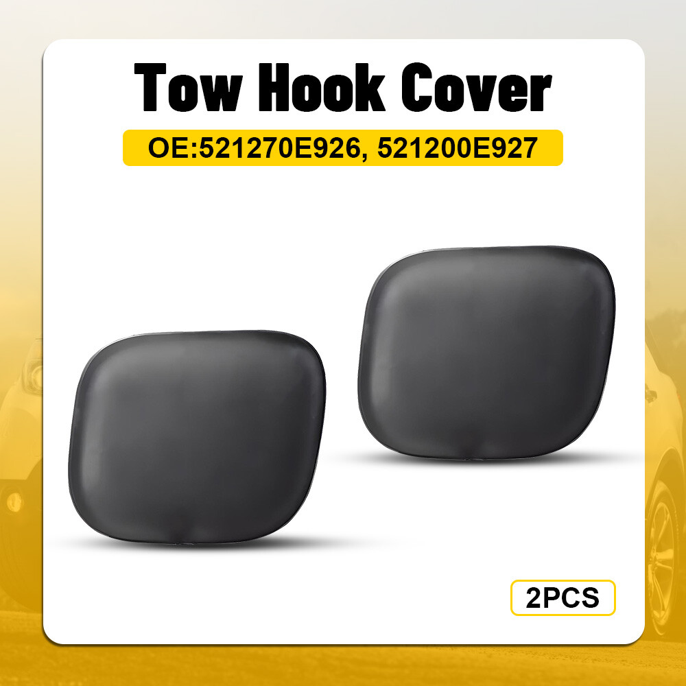 2x Front Bumper Tow Hook Covers for 2014-2016 Toyota Highlander US Model