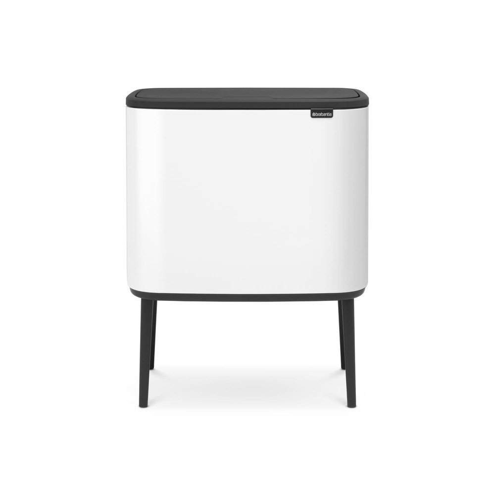 Bo Trash Can - 1 x 9.5 Gal Inner Bucket (White) Waste/Recycling Garbage Can, ...