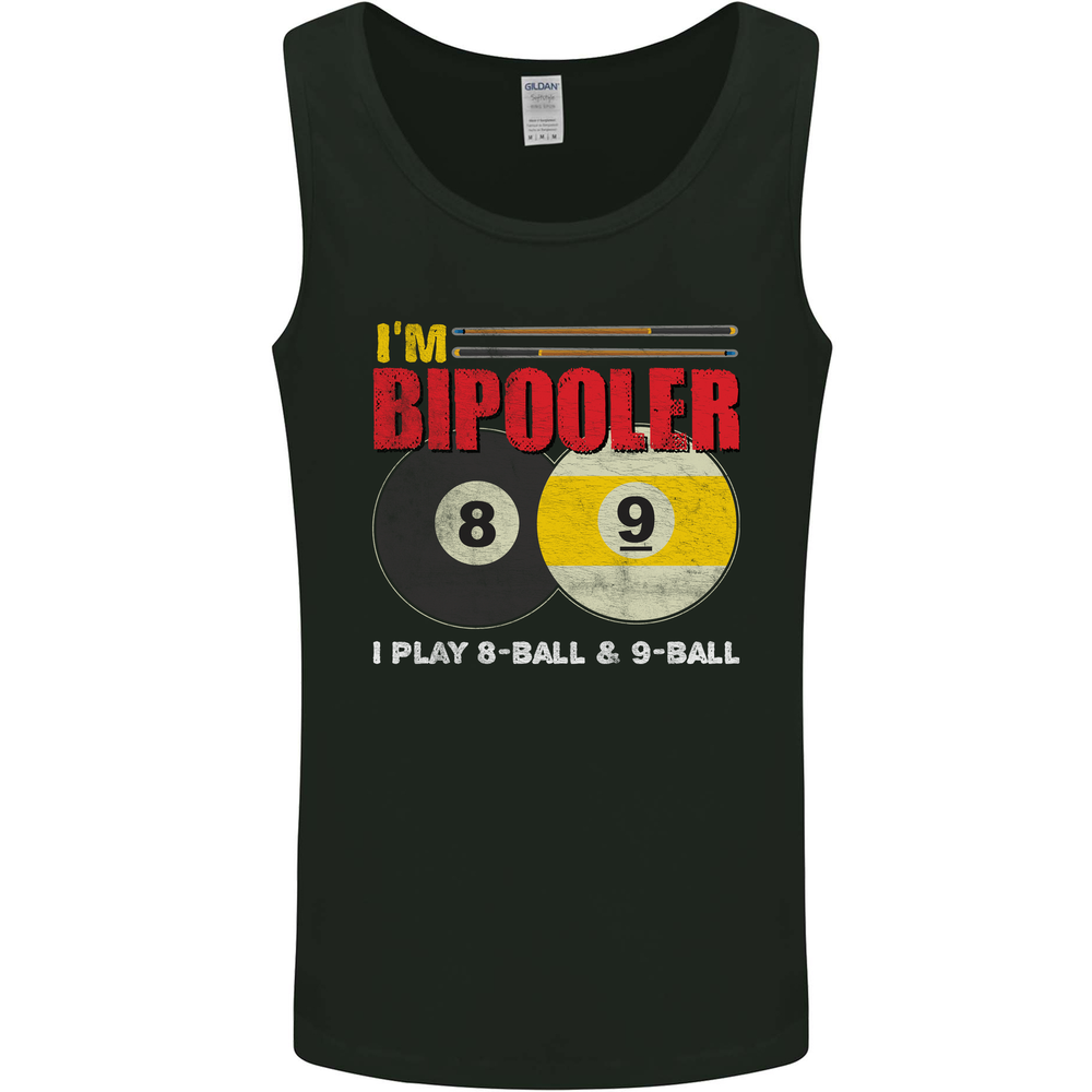 Im Bipooler I Play 8-Ball 9-Ball Funny Pool Mens Vest Tank Top