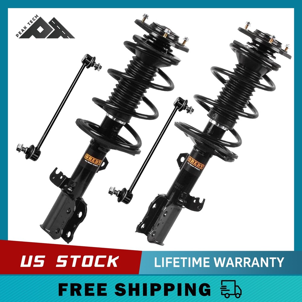 2003-2008 Toyota Corolla 4PC Front Struts & Sway Bar Link Kit