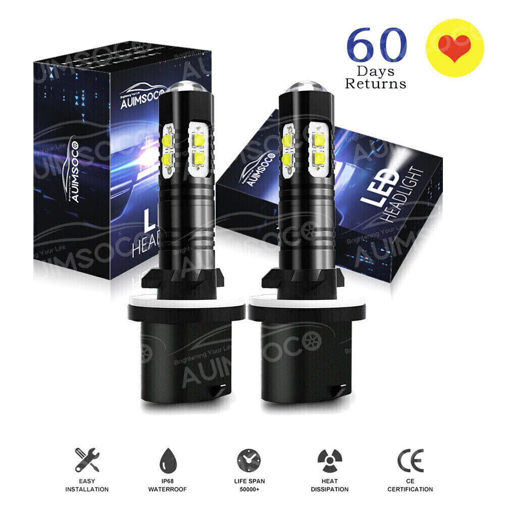 2x LED Fog/Driving Lights Bulbs Kit For Chevy Silverado 1500 2500 HD 1999-2002