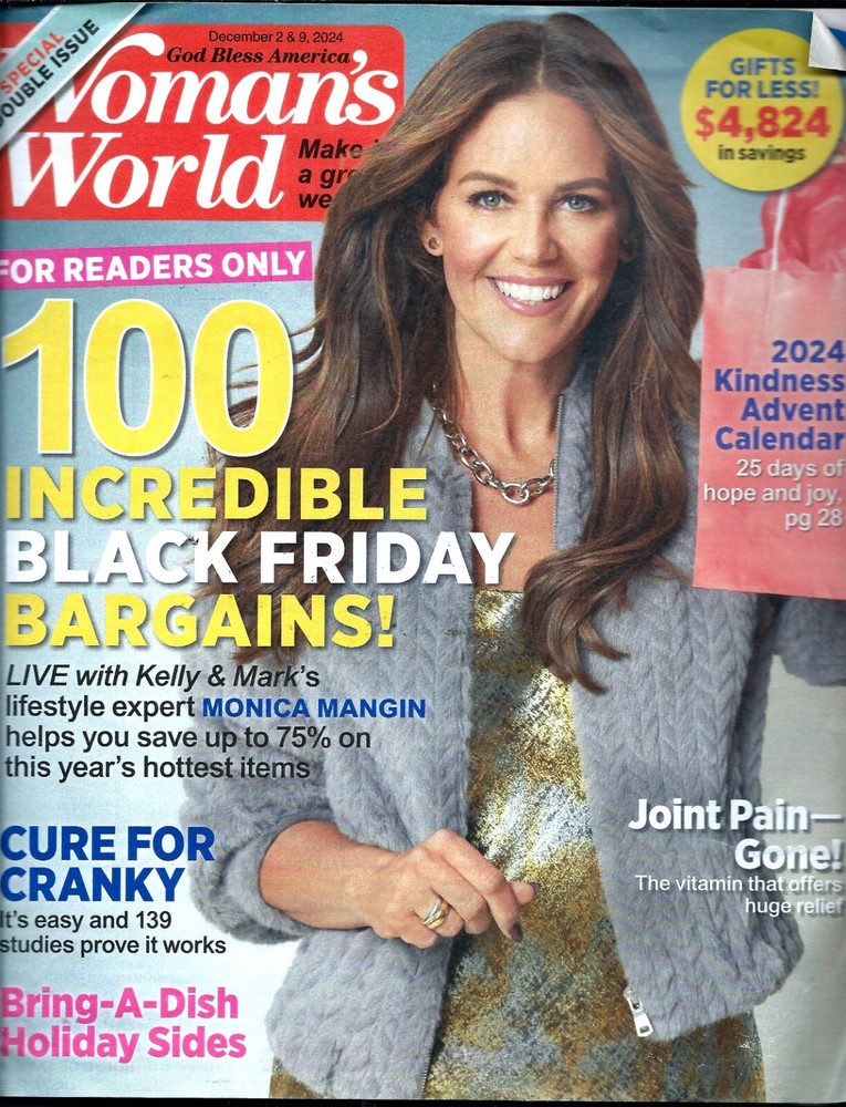 Woman's World Magazine--Double Issue--Dec. 2 and 12, 2024--health recipes more!