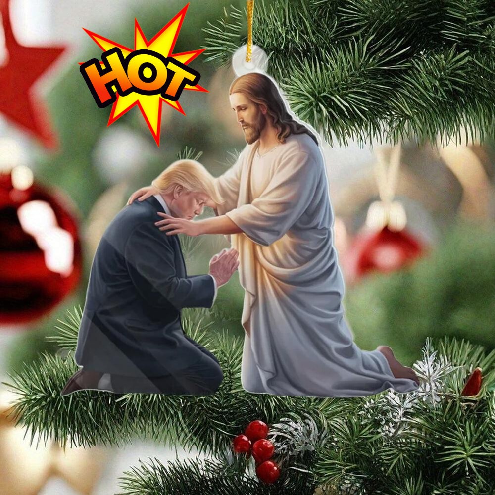 We Live Under God's Love -US Election Acrylic Pendant for Christmas Decorations^