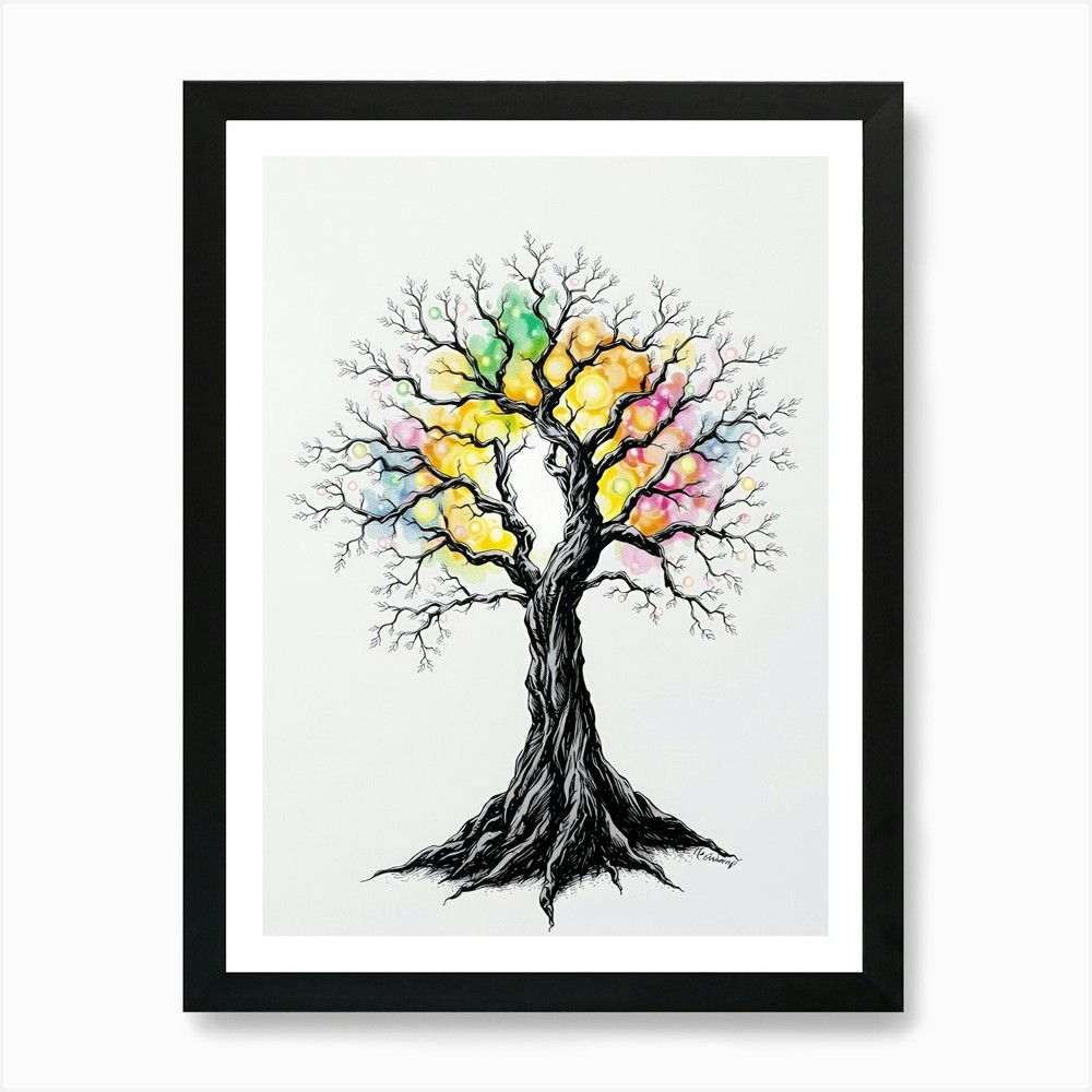 Tree Of Life 85 Art Print Framed Wall Art Poster Canvas Print Picture