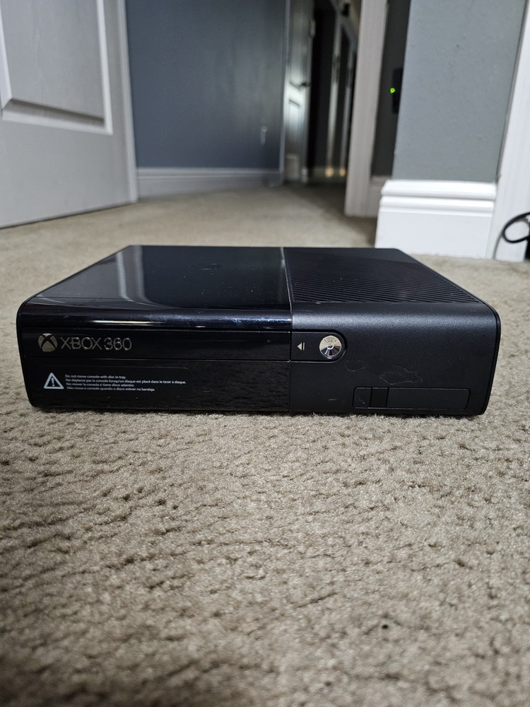 Microsoft Xbox 360 E 250GB Black Gaming Console with Controller and Power Cords