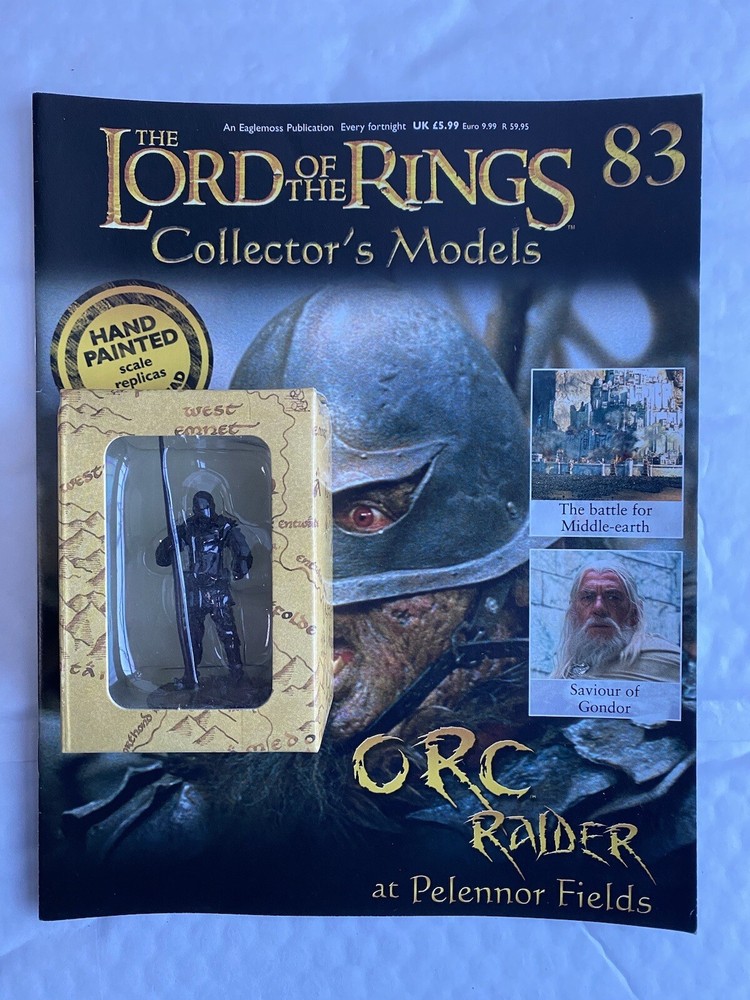 LORD OF THE RINGS COLLECTOR'S MODELS EAGLEMOSS ISSUE 83 ORC RAIDER FIGURE