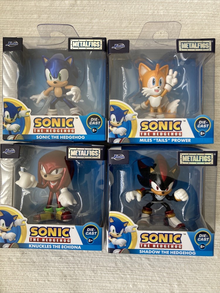 Sonic the Hedgehog 2.5in MetalFig Set Of 4 Tails Sonic Knuckles Shadow  NEW
