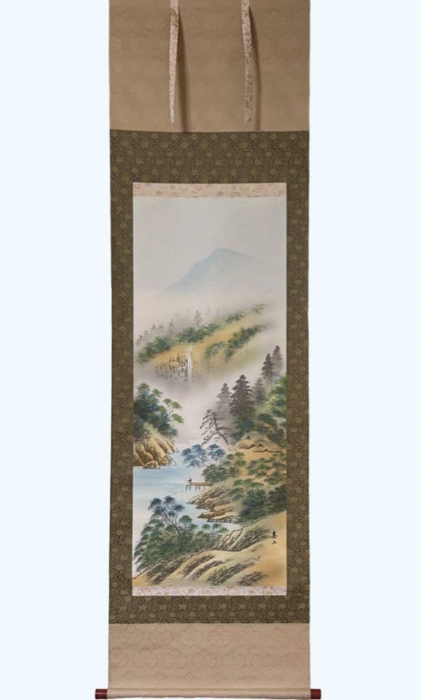 Landscape, Spring Mountain Hanging Scroll, With Mixed Box 013