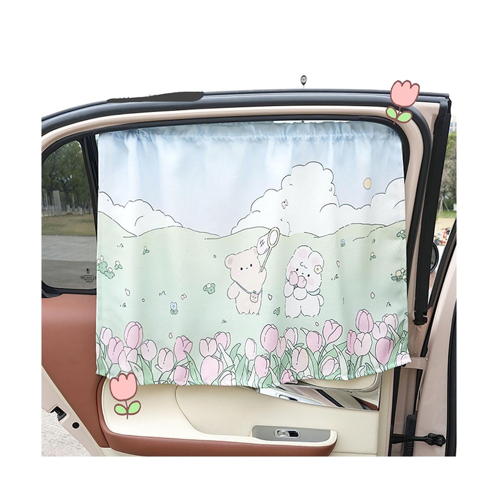 27x19.3 Inch Adjustable Car Window Sunshade with Suction Cups