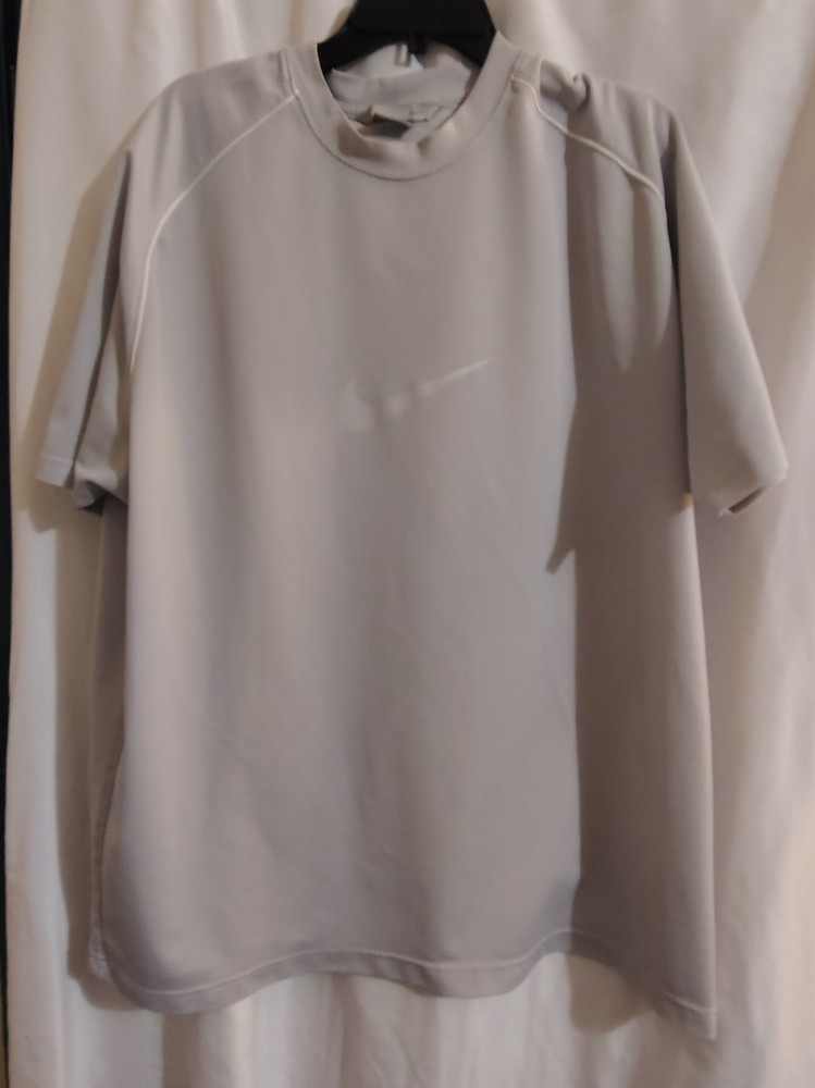 Nike Men's Dri-Fit Grey Polyester Short Sleeve T-Shirt Size XXL