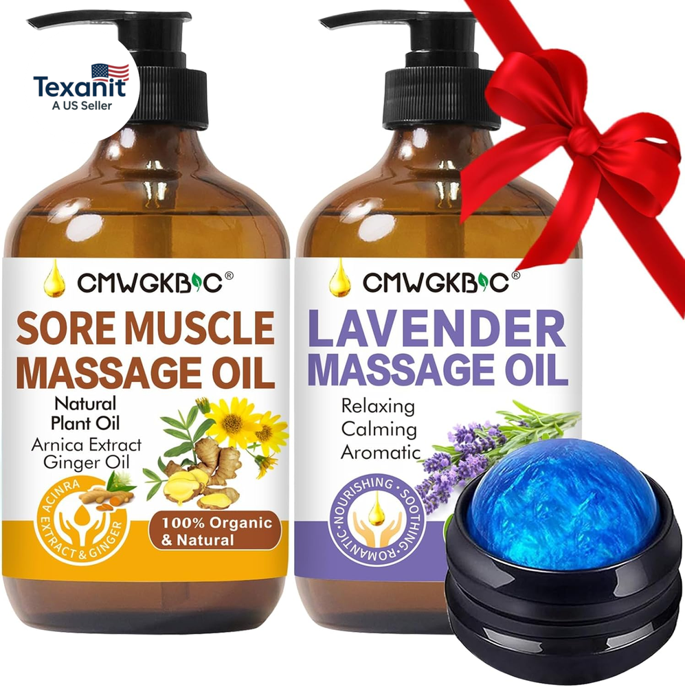 Valentines Day Gifts for Him Her,Gift for Women Men,Massage Oil for Massage Ther-image