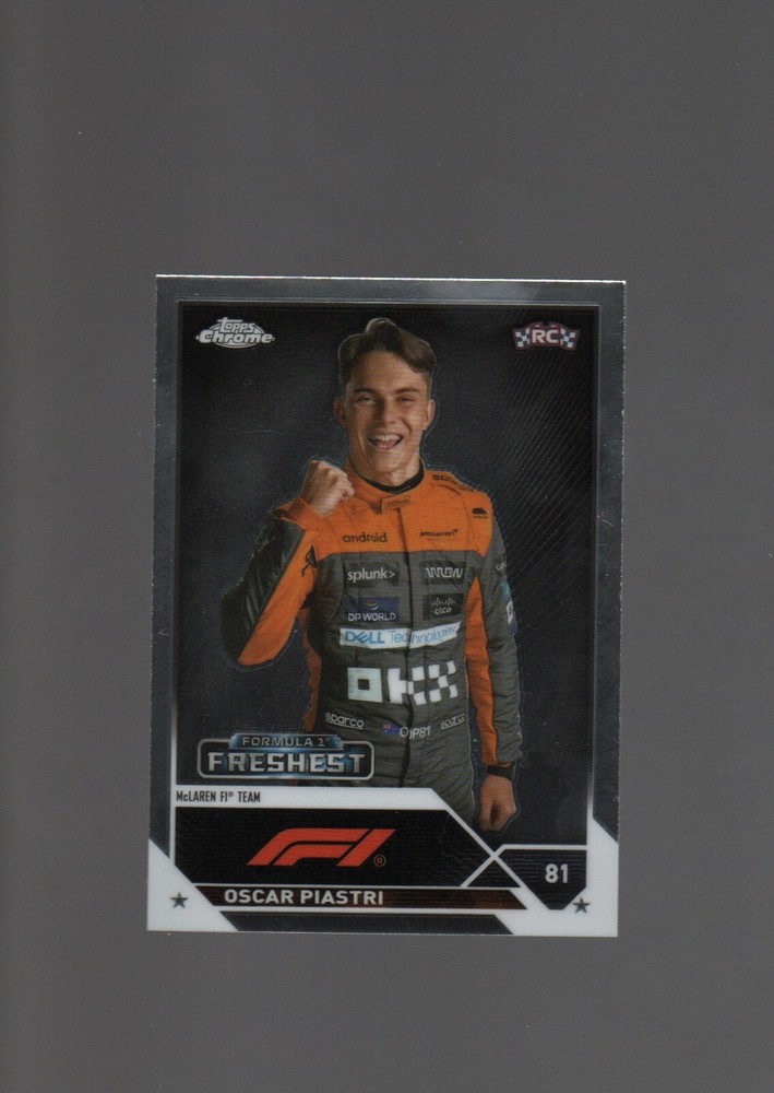 2023 Topps Chrome F1 Oscar Piastri Freshest RC