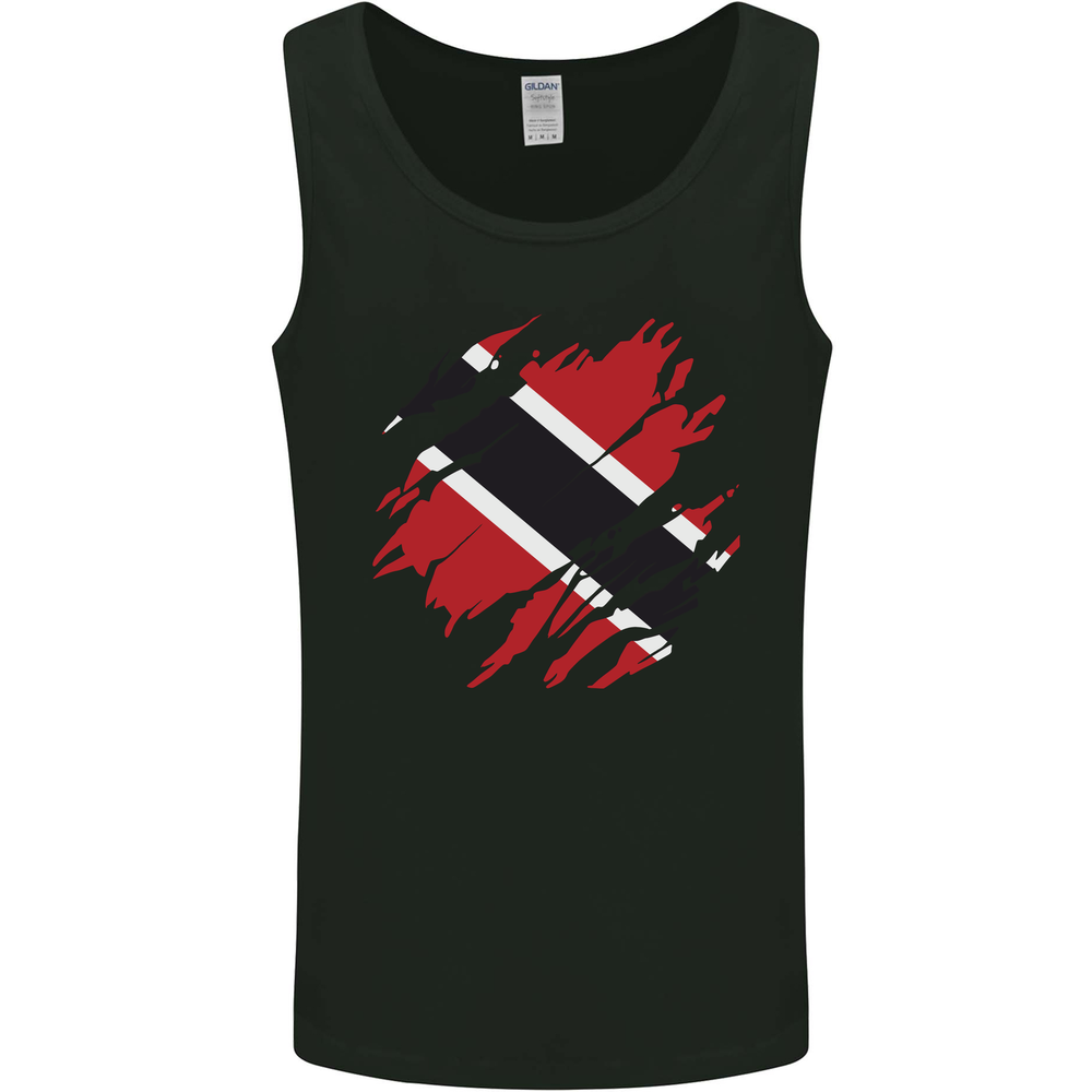 Torn Trinidad and Tobago Day Football Mens Vest Tank Top
