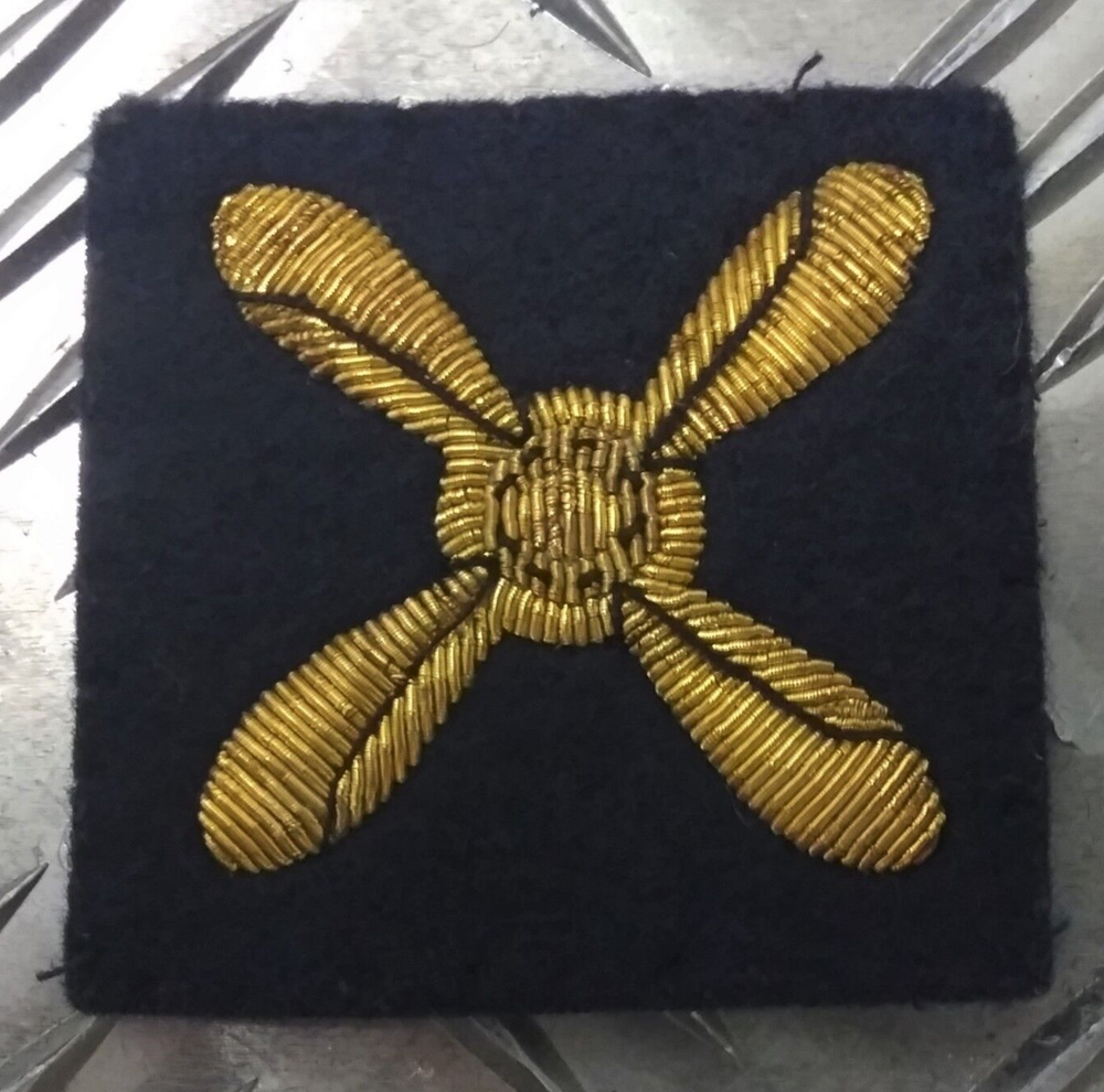 Genuine Vintage British RAF JNR TECH Braided Cadet Dress Arm Patch RAFB04A