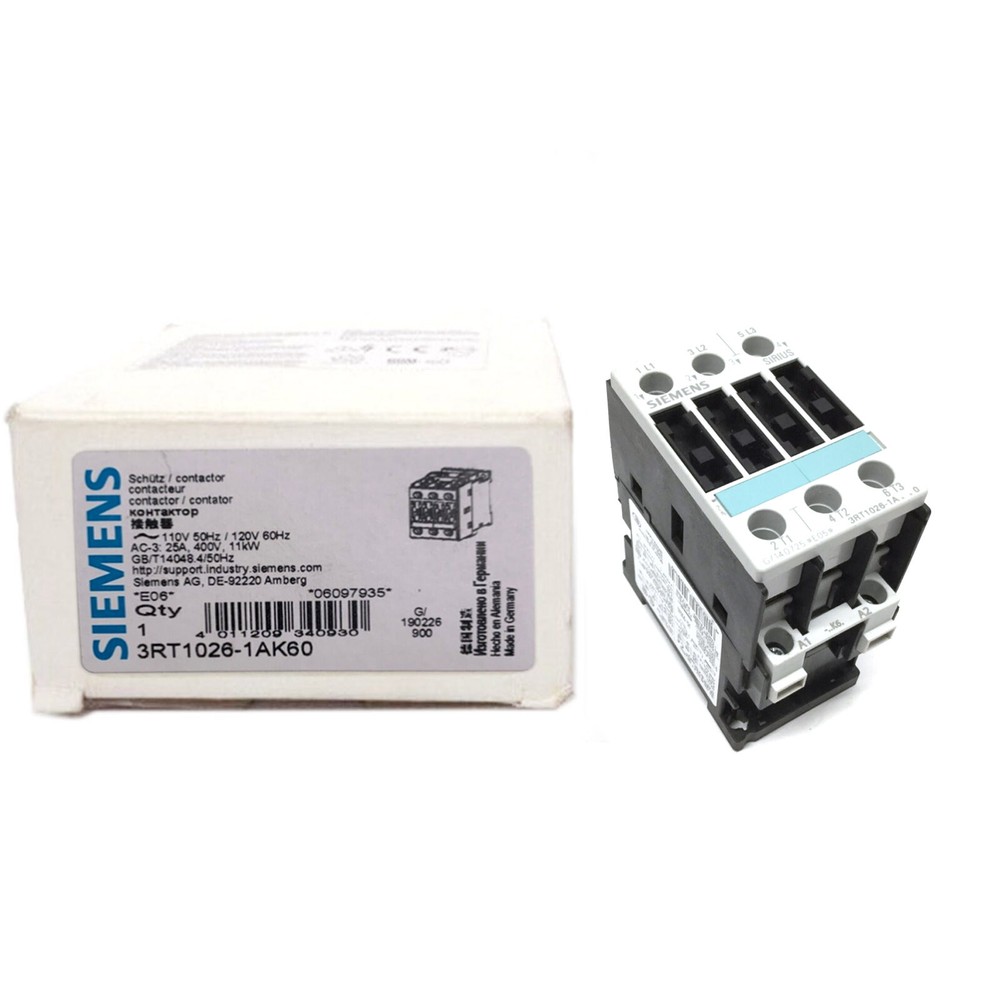 NEW Siemens 3RT1026-1AK60 Contactor 3RT10261AK60
