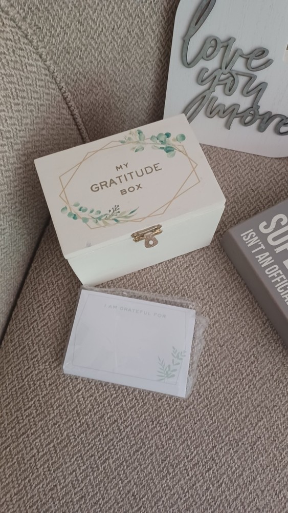 Gratitude Box with Inspirational Cards and Keepsake Journal