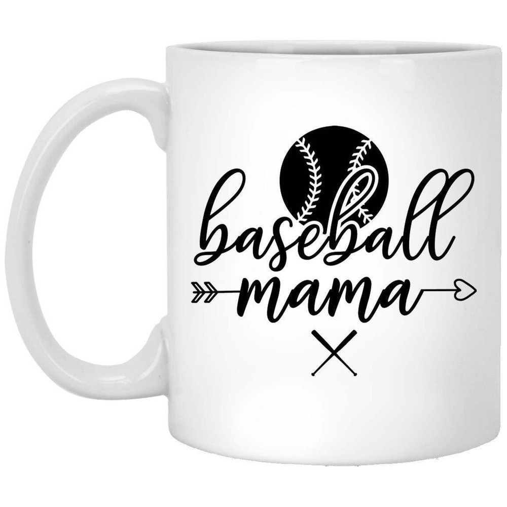 Baseball Mama Coffee Mug Gift for Baseball Lovers Mom Sister Friend  