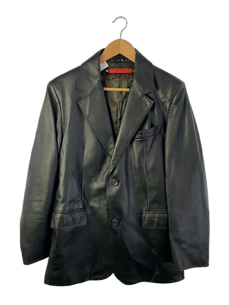 Abrams Tailored Leather Jacket Size 48 in Black 1256