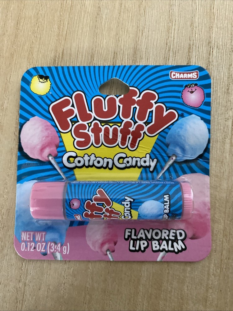 Fluffy Stuff Cotton Candy Flavored Lip Balm for Soft Moisturized Lips