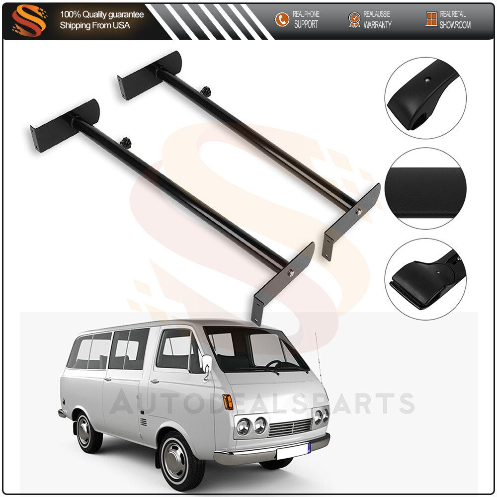 2 Bars Van Ladder Roof Rack Bulky Tools Carrier For Chevy GMC Express Ford Dodge
