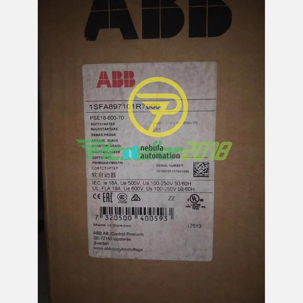 1PCS ABB New PSE18-600-70 Brand Soft Starter Fast delivery