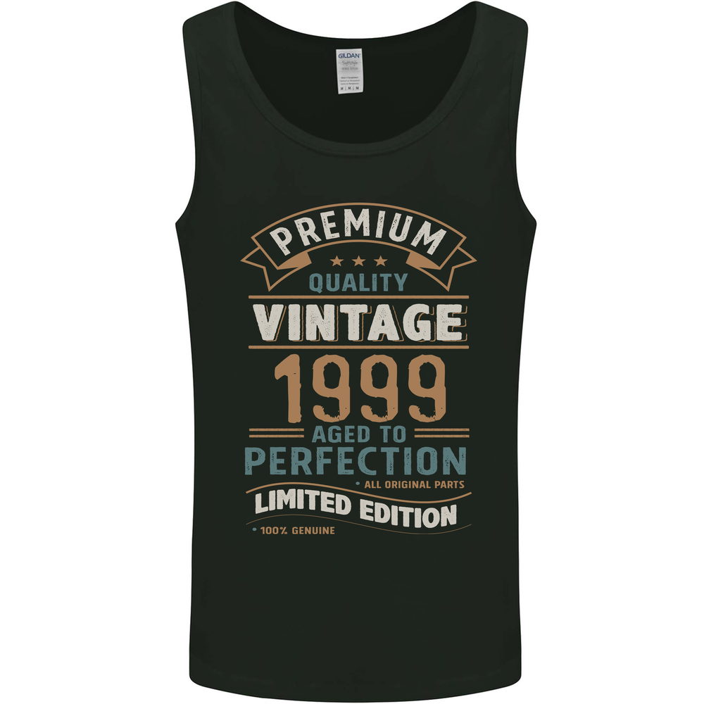 Premium Vintage 26th Birthday 1999 Mens Vest Tank Top