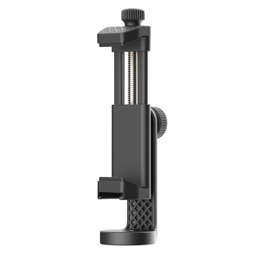 Adjustable 55-100mm Phone Stand Clip with 1/4 Screw Cold Shoe Mount