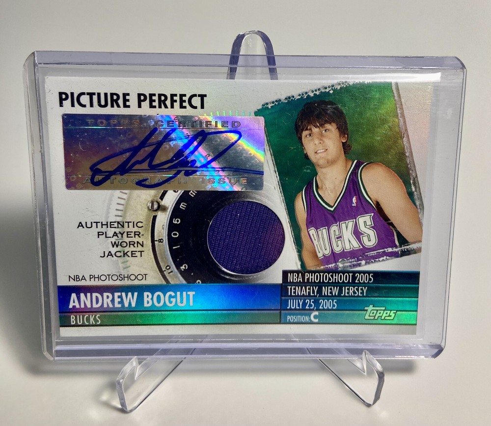 2005 Topps Picture Perfect Andrew Bogut Autograph RC 02/199 Utah Bucks Warriors