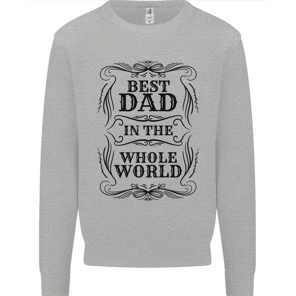 Fathers Day Best Dad in the Word Mens Sweatshirt Jumper-image