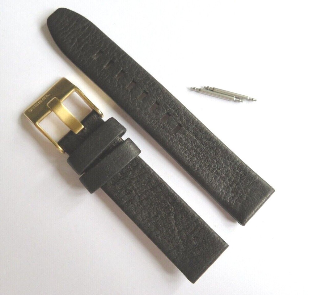 DIESEL Original Replacement Leather Strap DZ5571 Watch Strap Black 18 Mm
