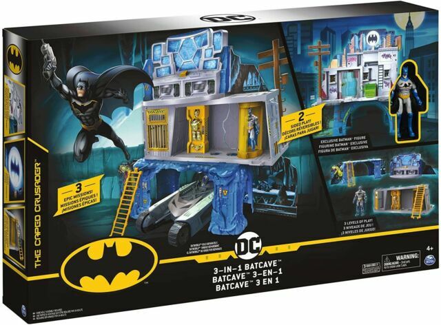 Spin Master DC Comics Batman 3 in 1 Batcave Playset Action Figure - 6060192