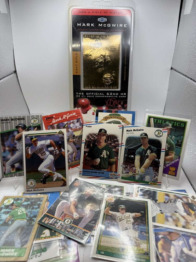 Mark McGwire Collectible Lot 2: 23kt Gold Card, Baseball Cards, Rare Memorabilia