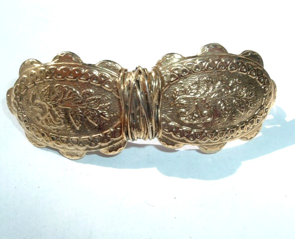 Vintage French Golden Floral Bow 3