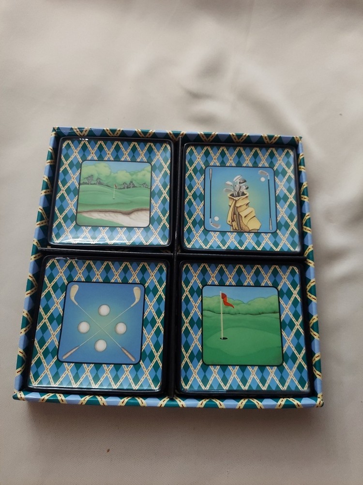 MWW Market Golf Mini Plates New Open Box Set for Collectors