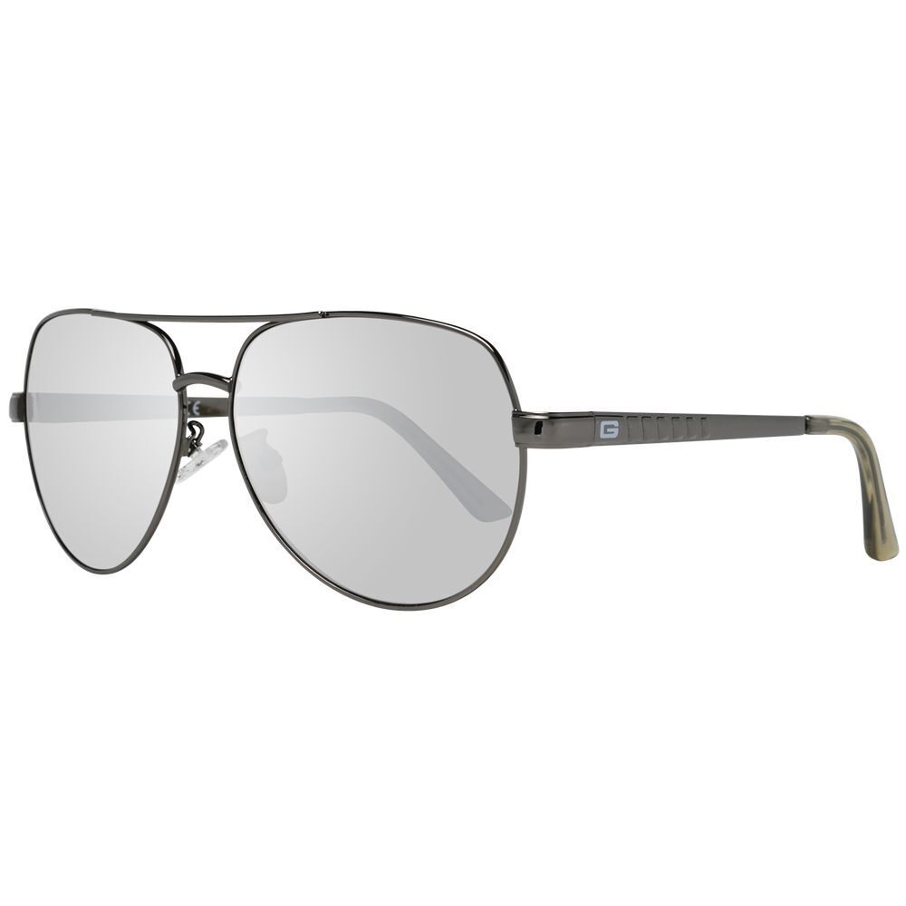 Guess Gray Aviator Men’s Sunglasses for Style and UV Protection